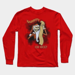 Naughty or Nice Santa Jack Long Sleeve T-Shirt